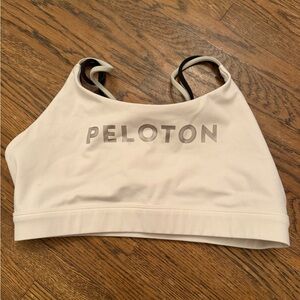 Peloton Cream Sports Bra, M